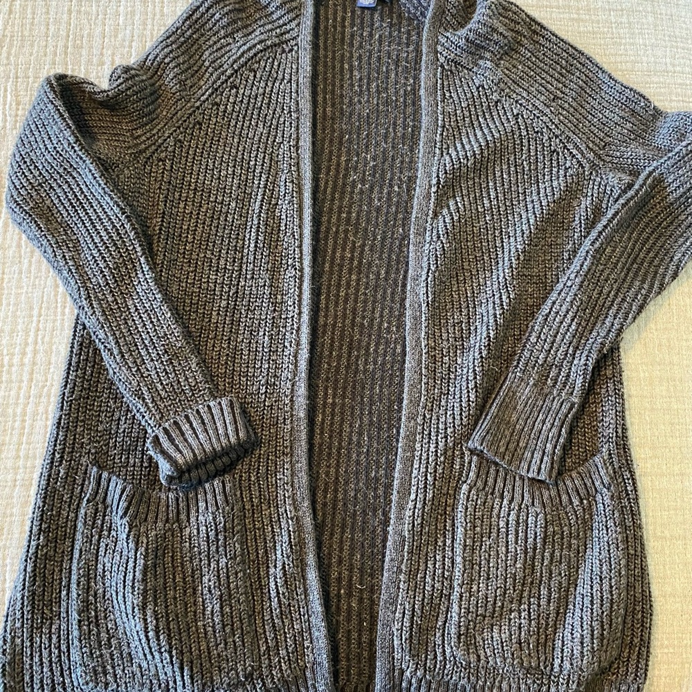 AEO Cozy Gray Cardigan